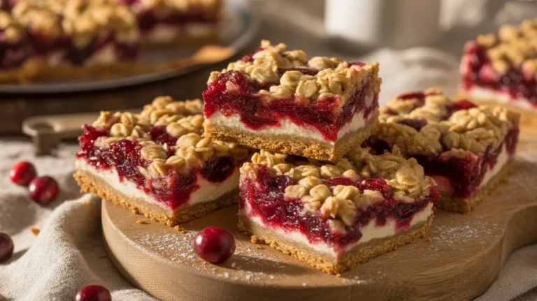 Cranberry Bars Soft Sweet & Tangy Dessert Recipe