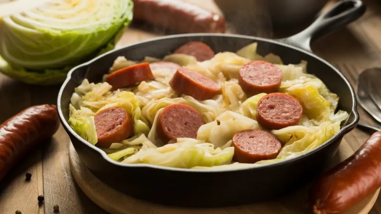 Kielbasa and Cabbage Skillet Easy One Pan Comfort Food