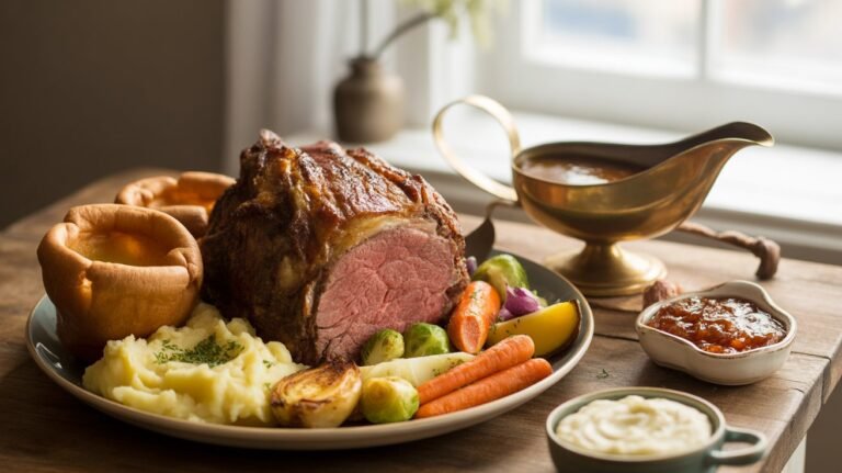 English Sunday Roast Classic British Comfort Food Recipe