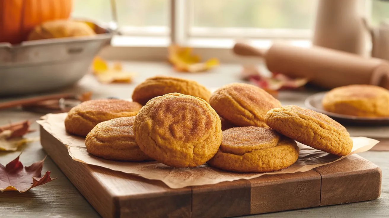 Pumpkin Snickerdoodles Soft Chewy Fall Cookie Recipe
