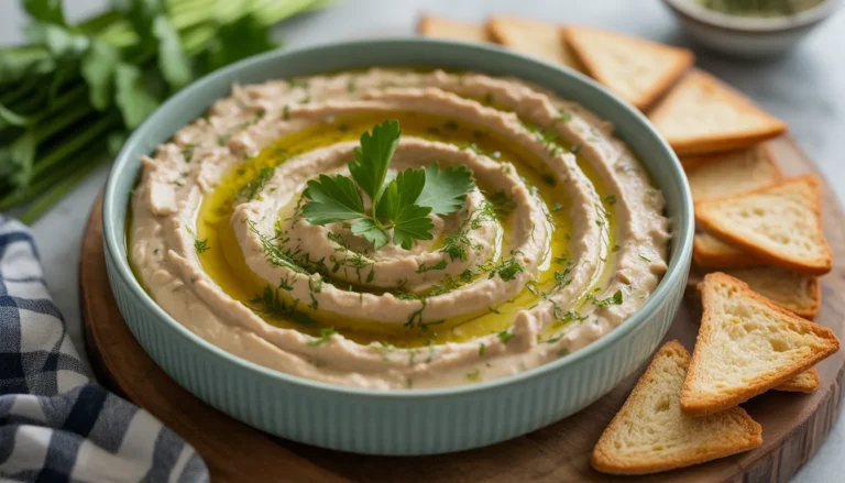 White Bean Dip Creamy Healthy Easy Appetizer Recipe