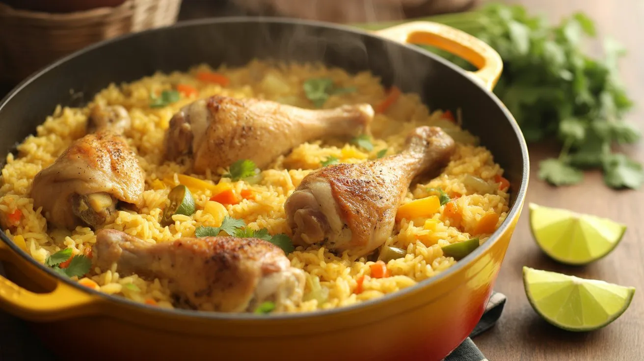 One Pot Chicken Yellow Rice Easy Flavorful & Comforting Family Meal